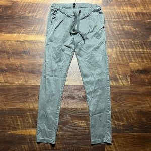 Venti6 Charcoal Gray Slim Leg Elastic Drawstring Waist size XS Pull On Women's